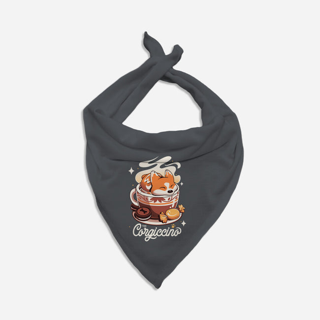 Corgi Coffee Break-Dog-Bandana-Pet Collar-Snouleaf