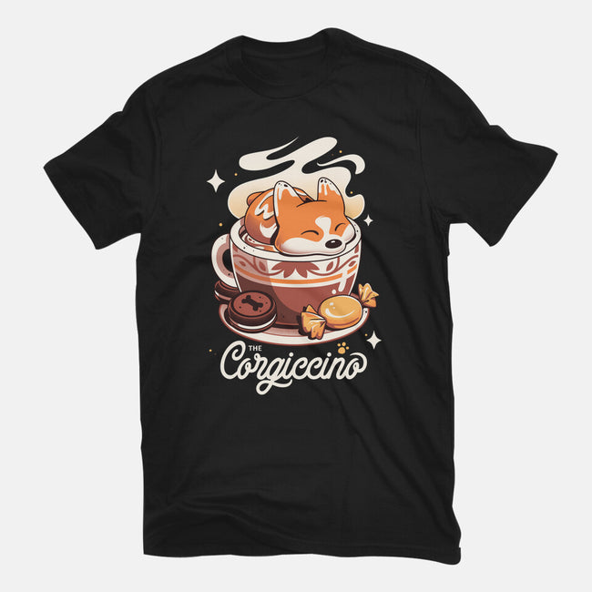 Corgi Coffee Break-Unisex-Basic-Tee-Snouleaf