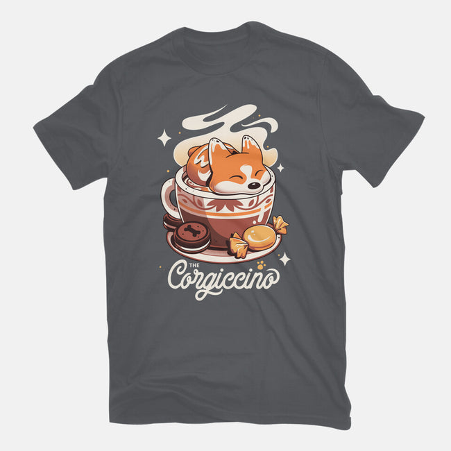 Corgi Coffee Break-Womens-Basic-Tee-Snouleaf