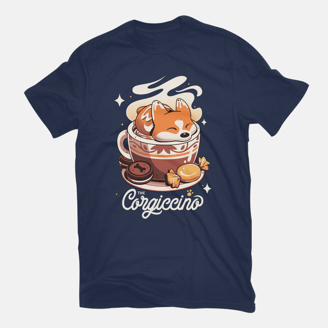 Corgi Coffee Break-Unisex-Basic-Tee-Snouleaf