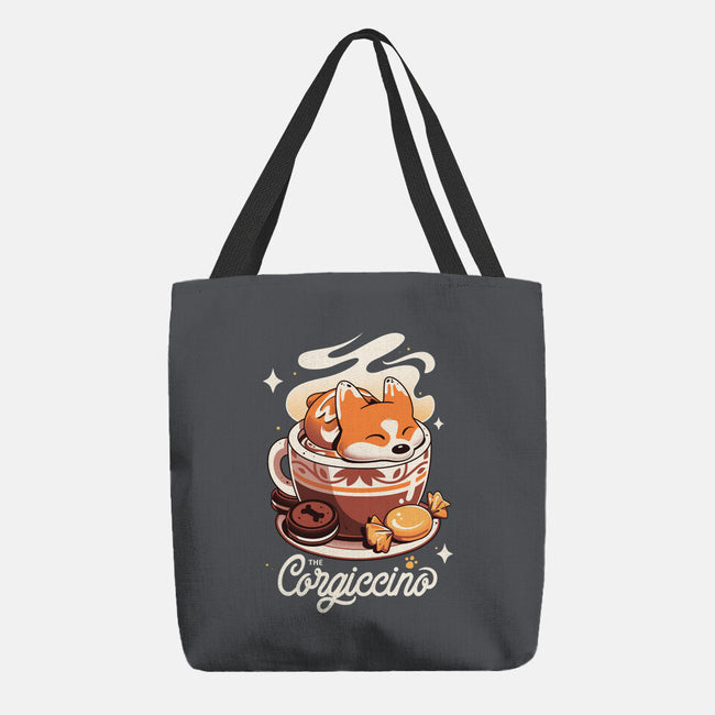 Corgi Coffee Break-None-Basic Tote-Bag-Snouleaf