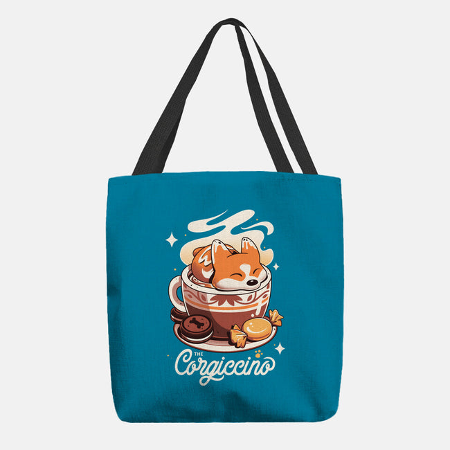 Corgi Coffee Break-None-Basic Tote-Bag-Snouleaf