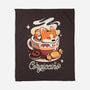 Corgi Coffee Break-None-Fleece-Blanket-Snouleaf