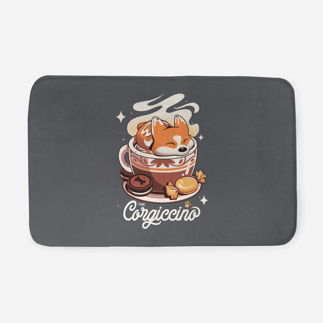 Corgi Coffee Break-None-Memory Foam-Bath Mat-Snouleaf