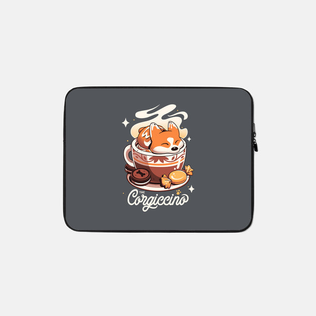 Corgi Coffee Break-None-Zippered-Laptop Sleeve-Snouleaf