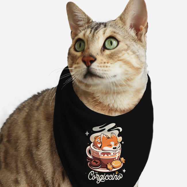 Corgi Coffee Break-Cat-Bandana-Pet Collar-Snouleaf