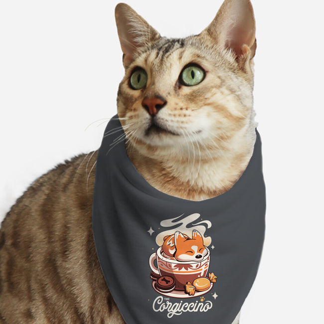 Corgi Coffee Break-Cat-Bandana-Pet Collar-Snouleaf