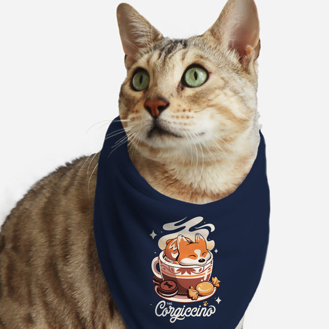 Corgi Coffee Break-Cat-Bandana-Pet Collar-Snouleaf