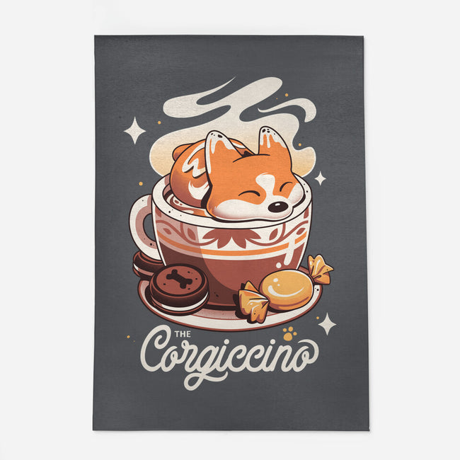 Corgi Coffee Break-None-Indoor-Rug-Snouleaf