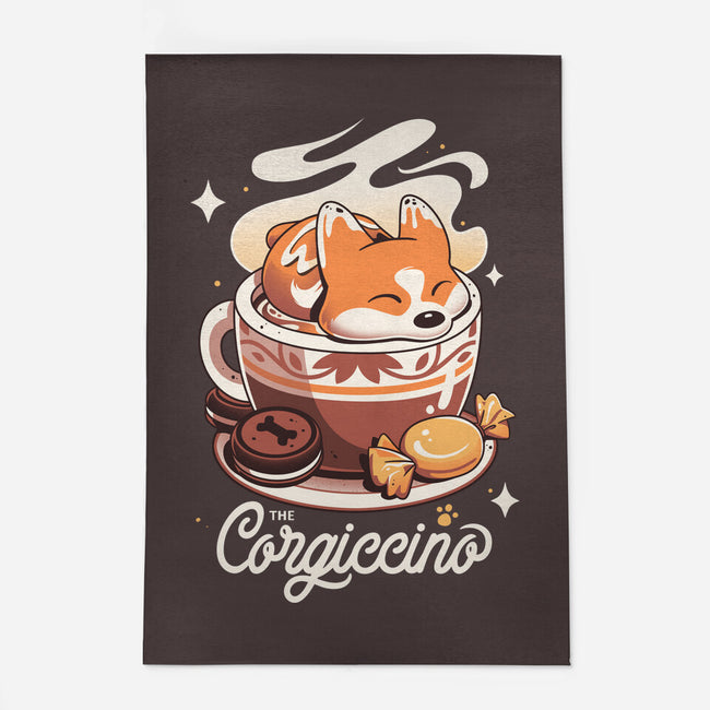 Corgi Coffee Break-None-Indoor-Rug-Snouleaf