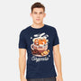 Corgi Coffee Break-Mens-Heavyweight-Tee-Snouleaf