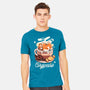 Corgi Coffee Break-Mens-Heavyweight-Tee-Snouleaf