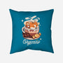 Corgi Coffee Break-None-Removable Cover-Throw Pillow-Snouleaf