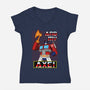 Cybertronian Axe-Womens-V-Neck-Tee-Boggs Nicolas