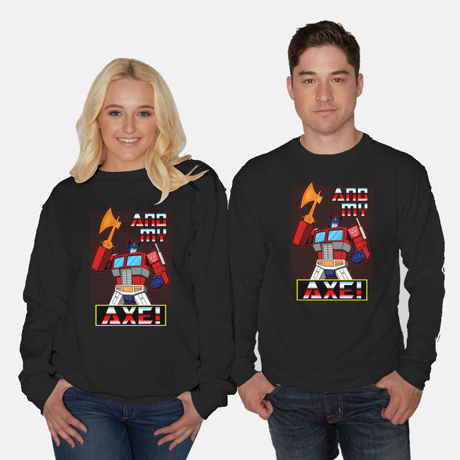 Cybertronian Axe-Unisex-Crew Neck-Sweatshirt-Boggs Nicolas