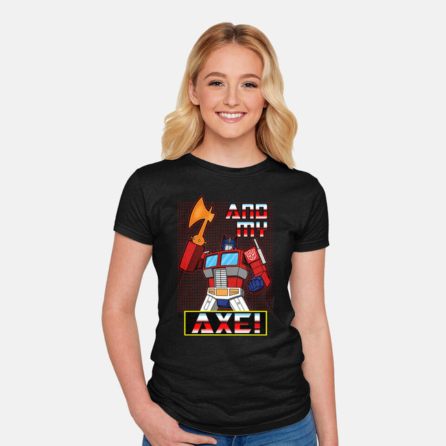 Cybertronian Axe-Womens-Fitted-Tee-Boggs Nicolas