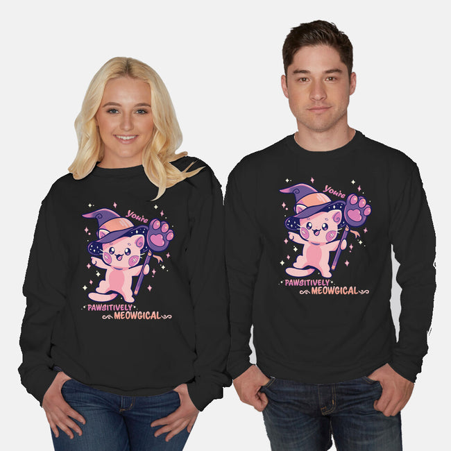 PAWsitively MEOWgical-Unisex-Crew Neck-Sweatshirt-TechraNova