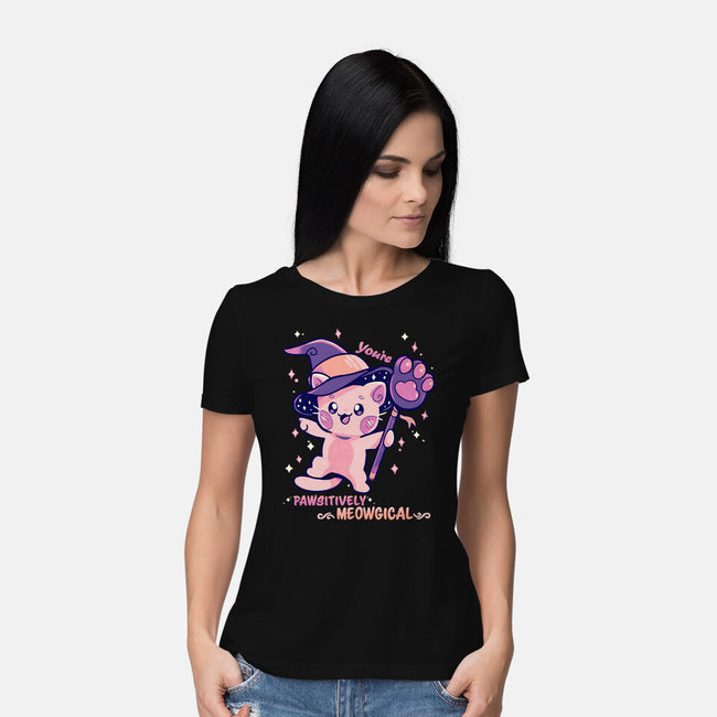 PAWsitively MEOWgical-Womens-Basic-Tee-TechraNova