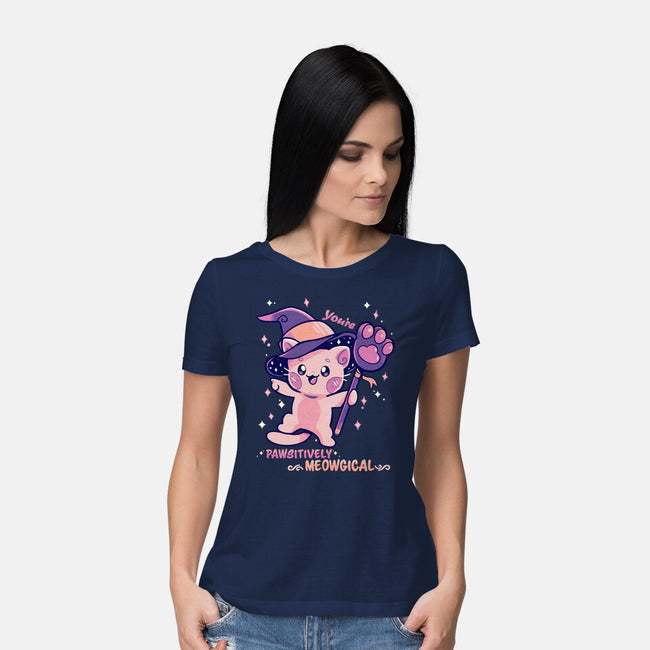 PAWsitively MEOWgical-Womens-Basic-Tee-TechraNova