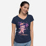 PAWsitively MEOWgical-Womens-V-Neck-Tee-TechraNova