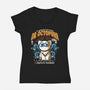 Doctor Octopurr-Womens-V-Neck-Tee-ilustrata