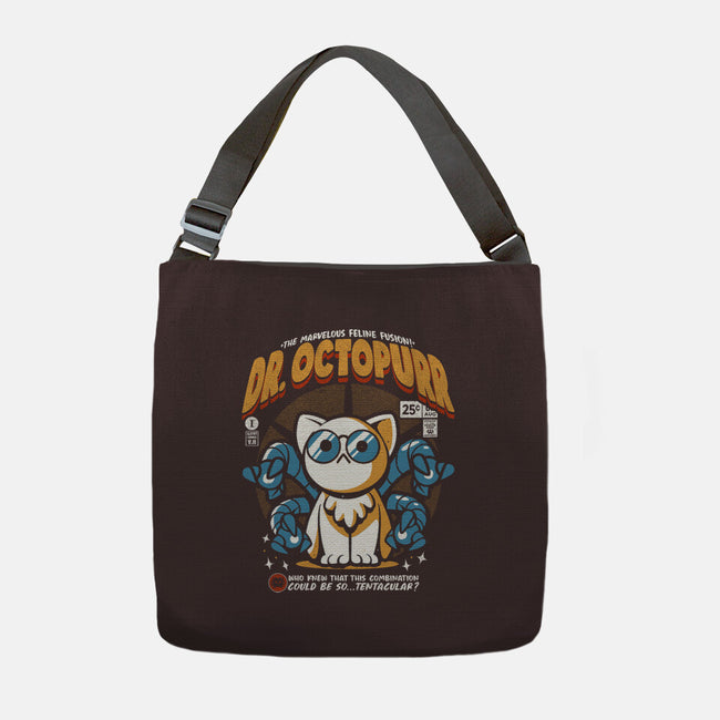 Doctor Octopurr-None-Adjustable Tote-Bag-ilustrata