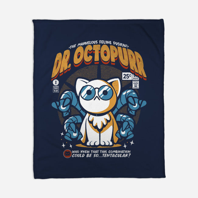 Doctor Octopurr-None-Fleece-Blanket-ilustrata