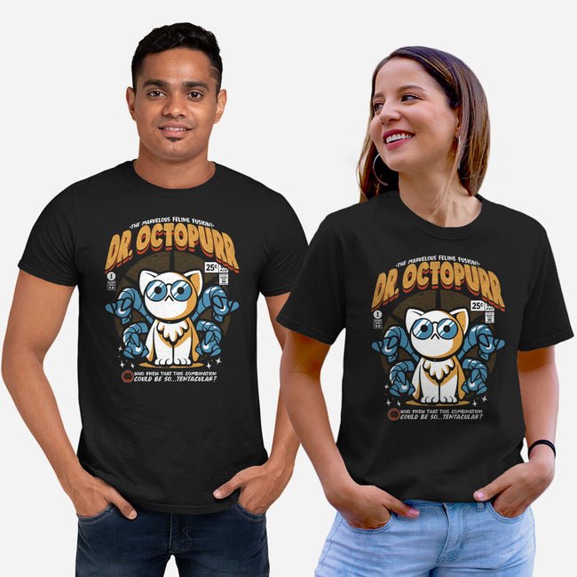 Doctor Octopurr-Unisex-Basic-Tee-ilustrata