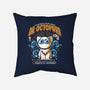 Doctor Octopurr-None-Removable Cover-Throw Pillow-ilustrata
