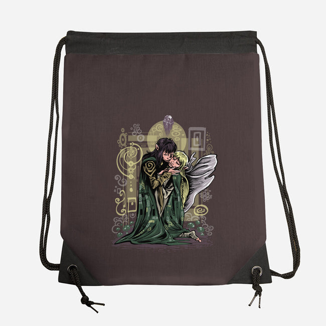 The Dark Kiss-None-Drawstring-Bag-zascanauta