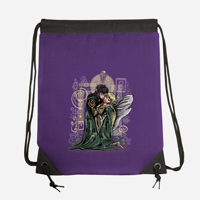 The Dark Kiss-None-Drawstring-Bag-zascanauta