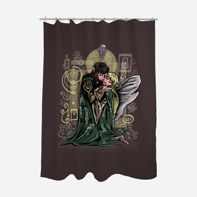 The Dark Kiss-None-Polyester-Shower Curtain-zascanauta