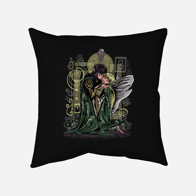 The Dark Kiss-None-Non-Removable Cover w Insert-Throw Pillow-zascanauta