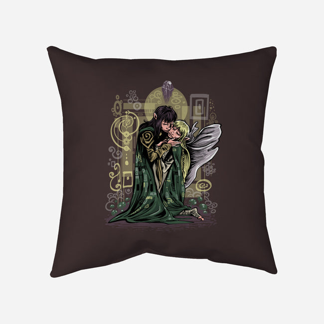 The Dark Kiss-None-Non-Removable Cover w Insert-Throw Pillow-zascanauta