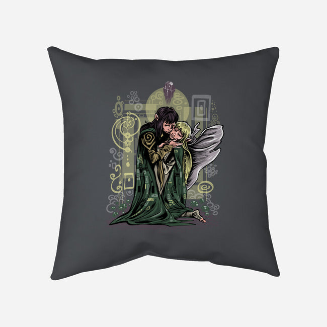 The Dark Kiss-None-Removable Cover w Insert-Throw Pillow-zascanauta