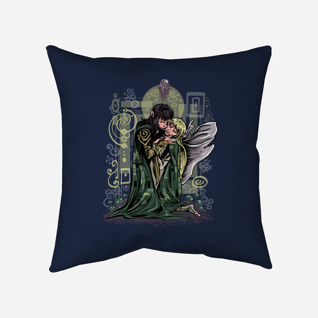 The Dark Kiss-None-Removable Cover w Insert-Throw Pillow-zascanauta