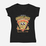 Cheesus Crust-Womens-V-Neck-Tee-estudiofitas