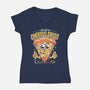 Cheesus Crust-Womens-V-Neck-Tee-estudiofitas