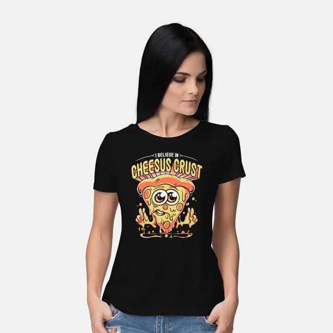 Cheesus Crust-Womens-Basic-Tee-estudiofitas