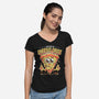 Cheesus Crust-Womens-V-Neck-Tee-estudiofitas