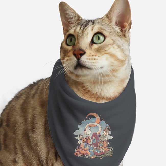 Night Tea-Cat-Bandana-Pet Collar-ilustrata