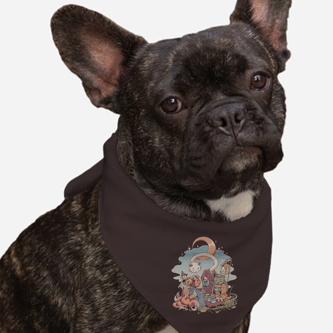 Night Tea-Dog-Bandana-Pet Collar-ilustrata