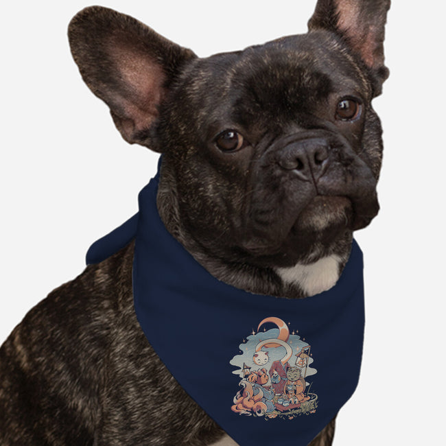 Night Tea-Dog-Bandana-Pet Collar-ilustrata