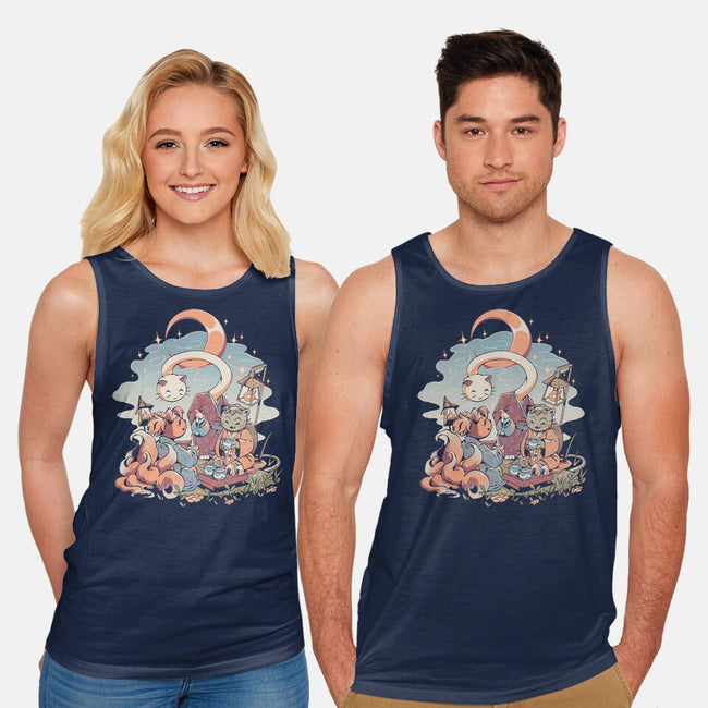 Night Tea-Unisex-Basic-Tank-ilustrata