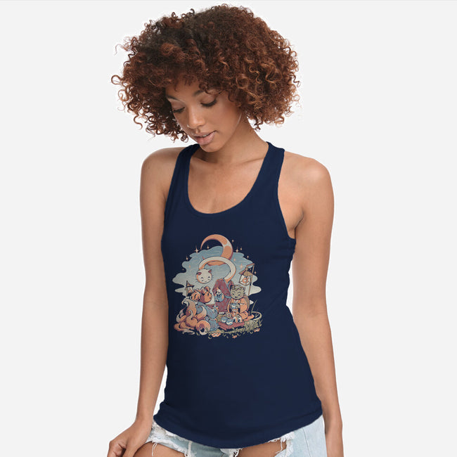 Night Tea-Womens-Racerback-Tank-ilustrata