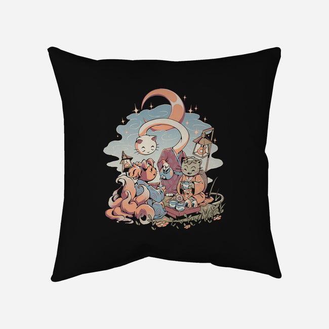 Night Tea-None-Non-Removable Cover w Insert-Throw Pillow-ilustrata