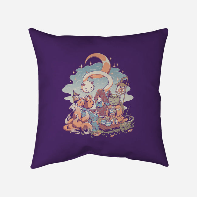 Night Tea-None-Non-Removable Cover w Insert-Throw Pillow-ilustrata