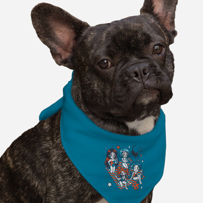 Summer Moon-Dog-Bandana-Pet Collar-estudiofitas