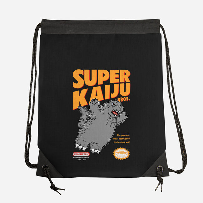 Super Kaiju-None-Drawstring-Bag-pigboom