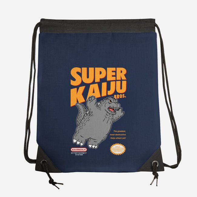 Super Kaiju-None-Drawstring-Bag-pigboom